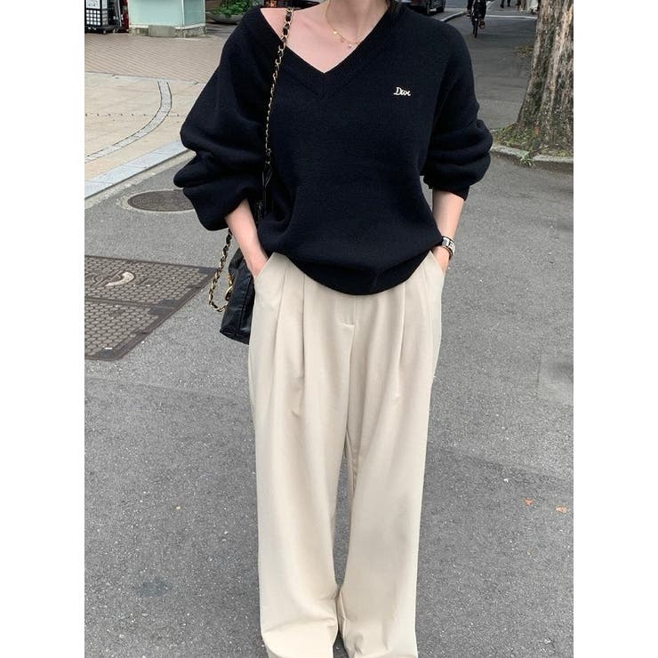 ハイウエストポケット付き無地ワイドスラックス | Ulysses | 詳細画像2 