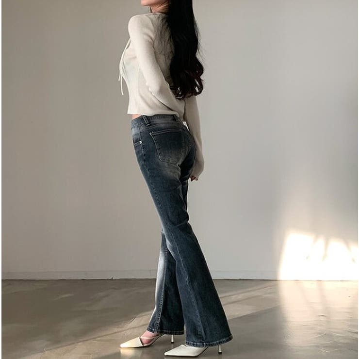 クルーネックリボンタイシングルブレスト無地ニットトップス | Ulysses | 詳細画像9 