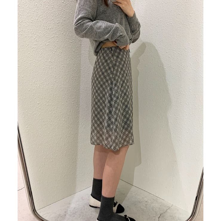 ハイウエストチェック柄チュールスカート | Ulysses | 詳細画像4 