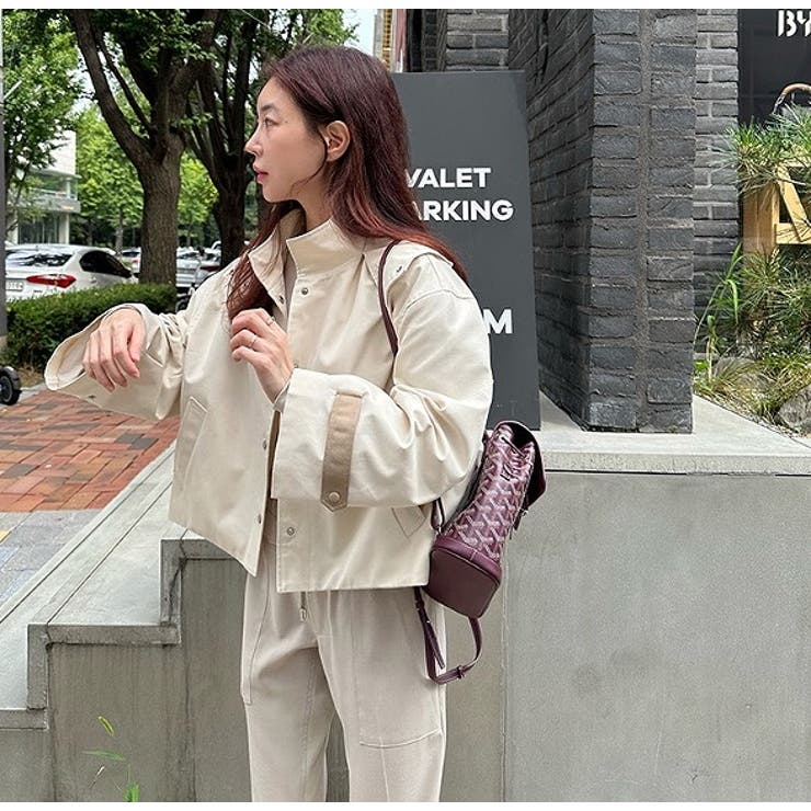 フード付きシングルブレスト無地ショットコート | Ulysses | 詳細画像1 