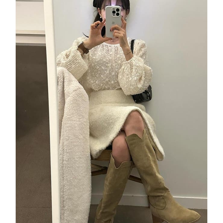 ドレープカラーチュール無地トップス | Ulysses | 詳細画像5 