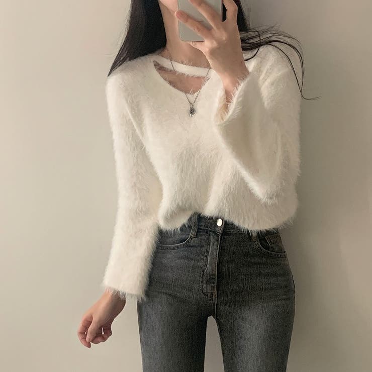 ファッションシャギー無地ニットトップス | Ulysses | 詳細画像2 