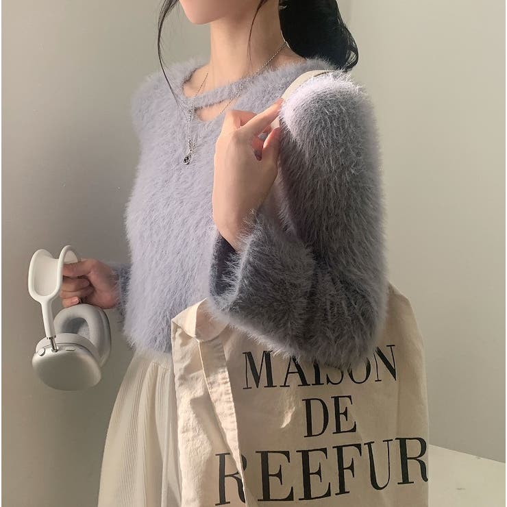 ファッションシャギー無地ニットトップス | Ulysses | 詳細画像3 