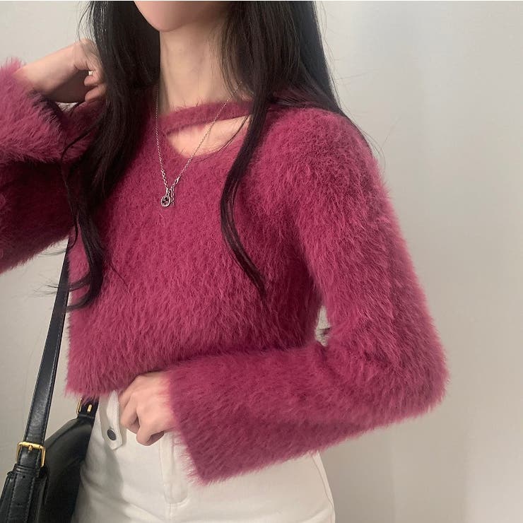 ファッションシャギー無地ニットトップス | Ulysses | 詳細画像6 