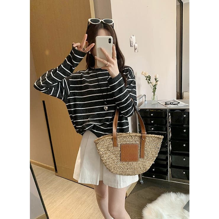 クルーネック長袖ボーダートップス | Ulysses | 詳細画像5 