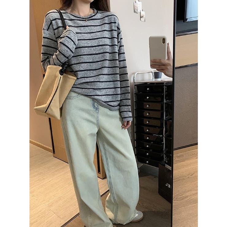 クルーネック長袖ボーダートップス | Ulysses | 詳細画像9 