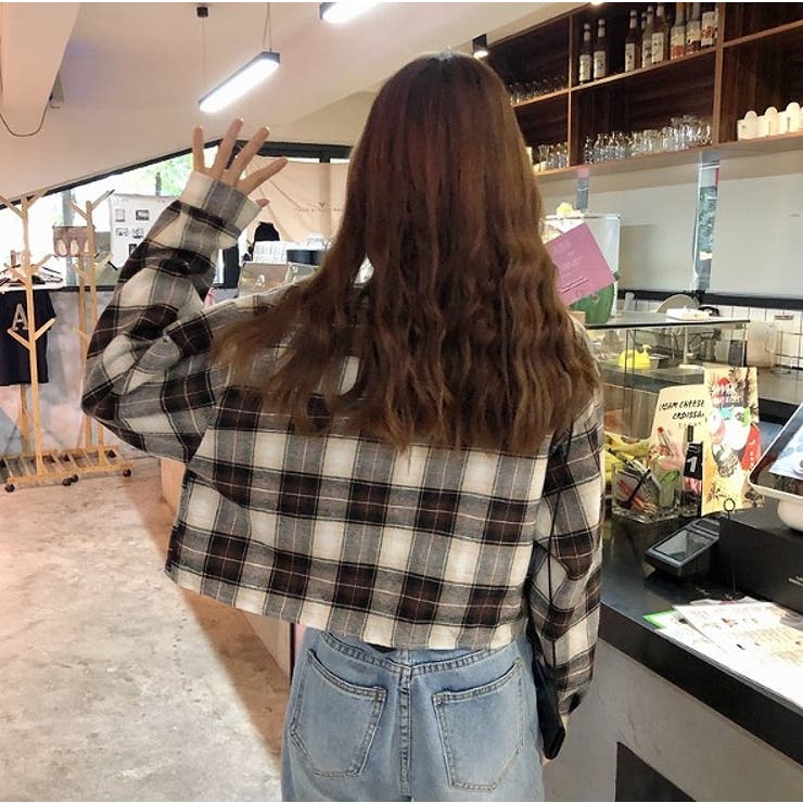 襟付きシングルブレストチェック柄ショートシャツ | Ulysses | 詳細画像2 