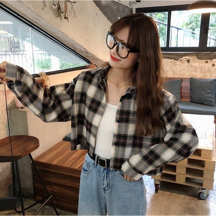 襟付きシングルブレストチェック柄ショートシャツ | Ulysses | 詳細画像4 