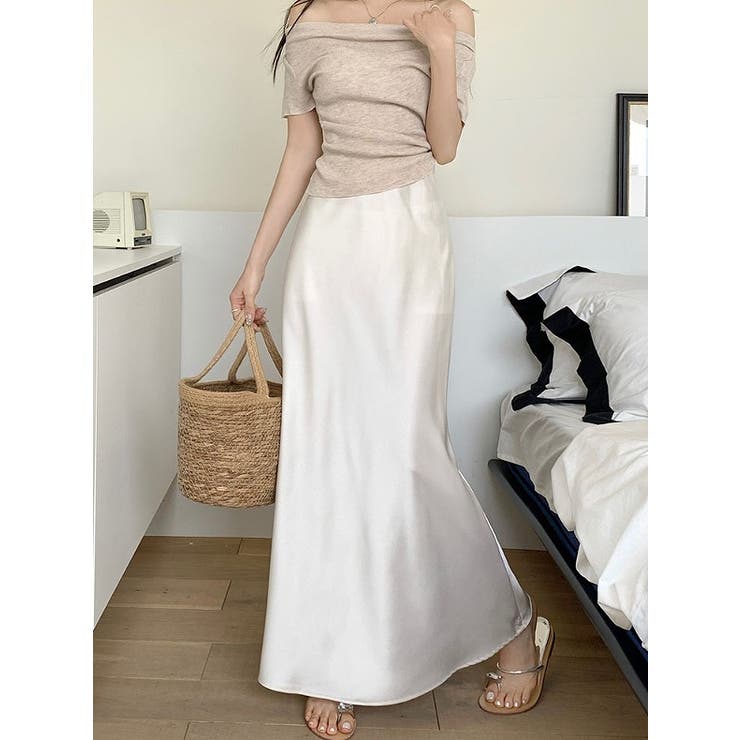 ハイウエスト無地マーメイド フィッシュテールススカート | Ulysses | 詳細画像4 