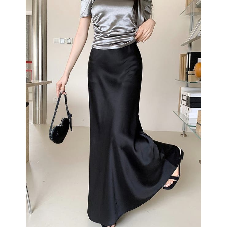 ハイウエスト無地マーメイド フィッシュテールススカート | Ulysses | 詳細画像8 