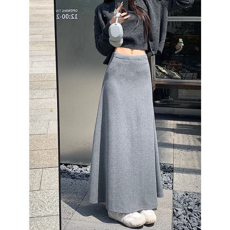 ハイウエストスウェット無地スカート | Ulysses | 詳細画像1 