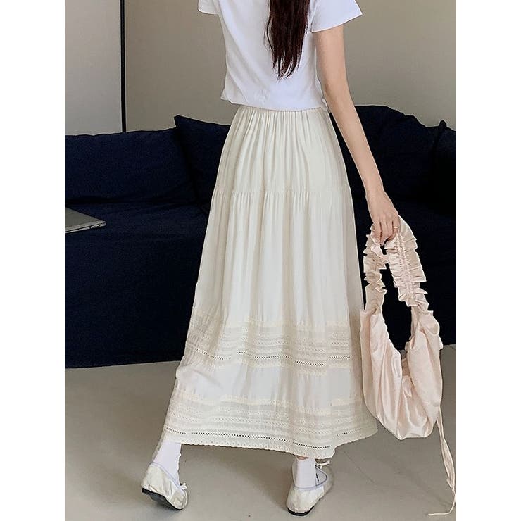 シンプルレースひもがある無地スカート | Ulysses | 詳細画像5 