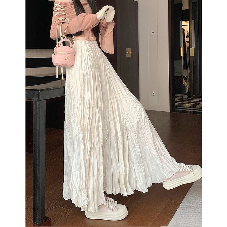 ひもがある無地ロングスカート | Ulysses | 詳細画像1 