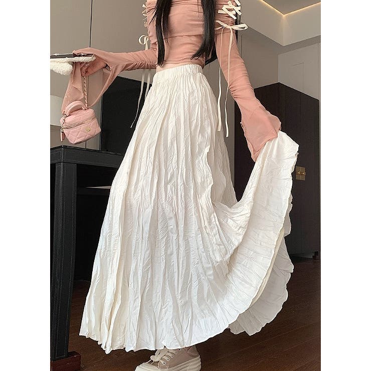 ひもがある無地ロングスカート | Ulysses | 詳細画像2 