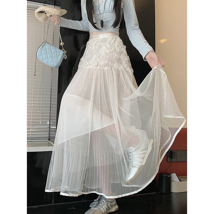 ひもがあるチュール無地スカート | Ulysses | 詳細画像3 