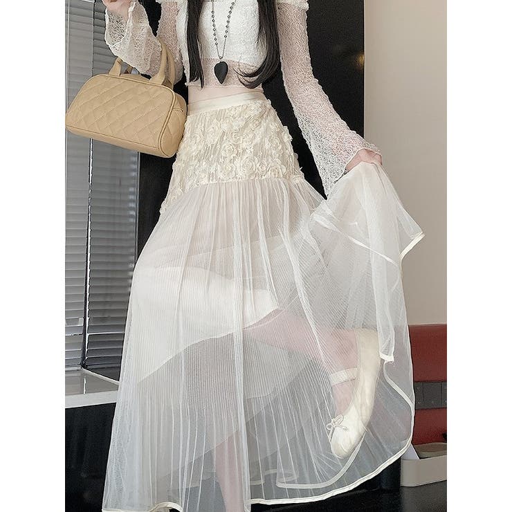 ひもがあるチュール無地スカート | Ulysses | 詳細画像4 