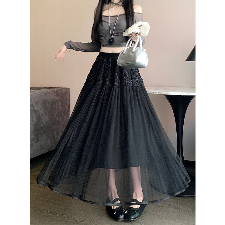 ひもがあるチュール無地スカート | Ulysses | 詳細画像8 