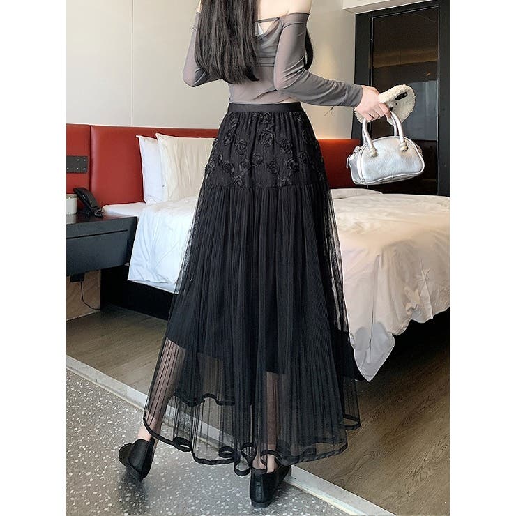 ひもがあるチュール無地スカート | Ulysses | 詳細画像9 