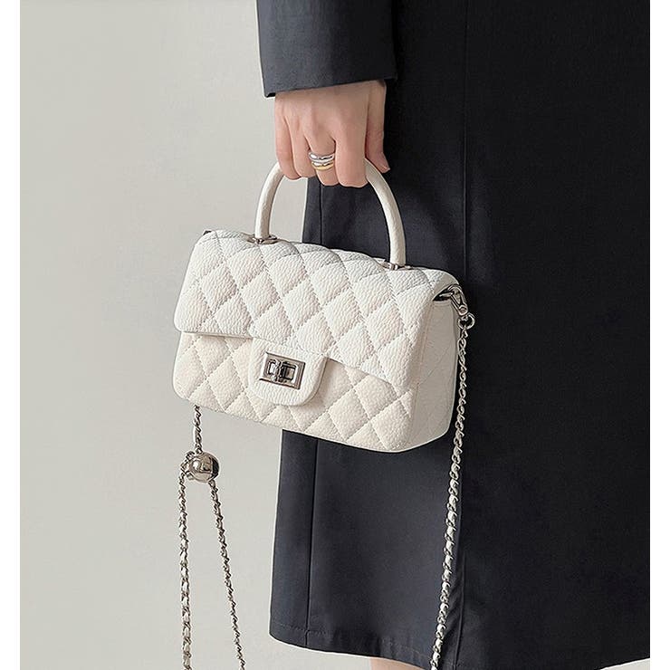 ホワイト | チェーンショルダーバッグ【韓国ファッション】 | Ulysses