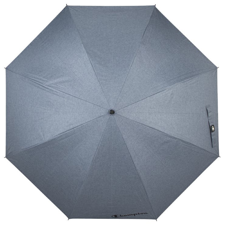 ネイビー | チャンピオン 紳士 晴雨兼用 耐風 デニム柄 コーティング ジャンプ 長傘 | アンビープラス