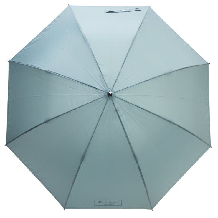 ブルー | チャンピオン 紳士 耐風 無地 ステッチ ジャンプ 長傘 | アンビープラス