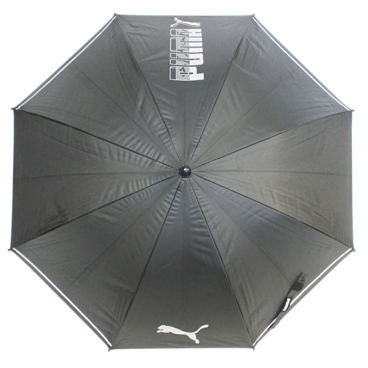 ブラック／シルバー | プーマ子供  晴雨兼用 ブラックコーティング 無地 ジャンプ長傘 60cm | アンビープラス