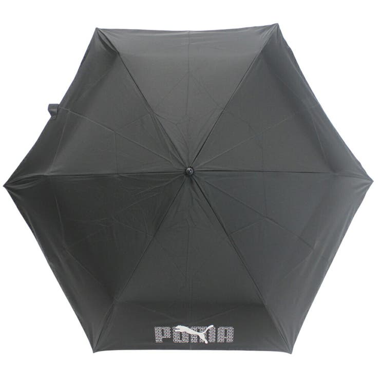 ブラック | プーマ 晴雨兼用 シルバーコーティング コンパクト 3段ミニ折傘 | アンビープラス