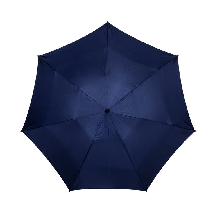 B/ネイビー | GRACITO 日本製 婦人 富士絹 軽量 無地 3段ミニ折傘 | アンビープラス