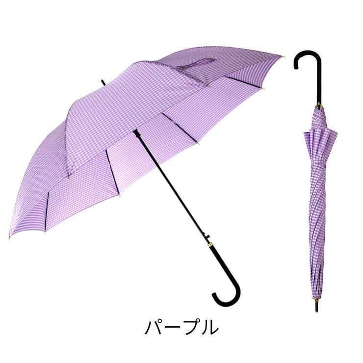 umbe+婦人 レディース ギンガムチェック  格子柄 ジャンプ 長傘 | アンビープラス | 詳細画像6 