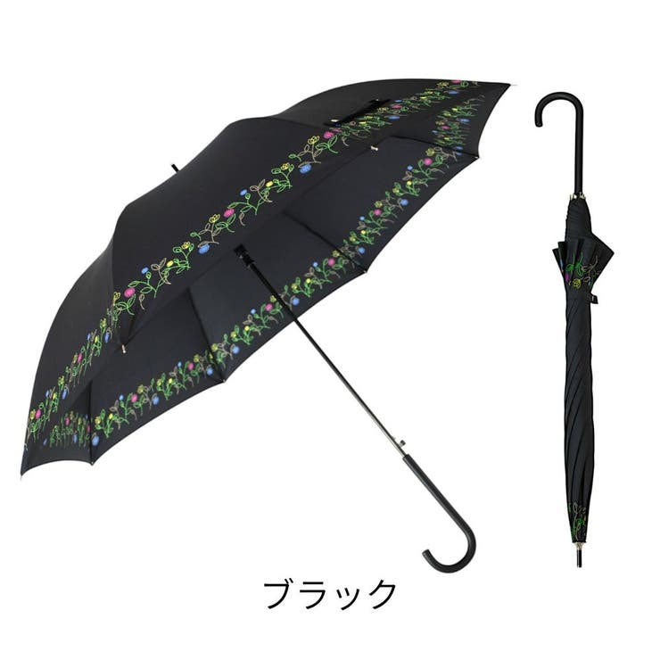 umbe+ 婦人 レディース  UV加工 無地 裾プリント ジャンプ長傘 | アンビープラス | 詳細画像4 