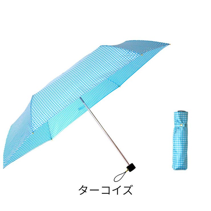 umbe+ 婦人 レディース ギンガムチェック  格子柄 3段ミニ傘 | アンビープラス | 詳細画像5 