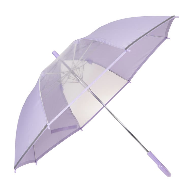 子供学童 耐風 透明窓 反射テープ 無地ジャンプ長傘 50/55/58㎝ | アンビープラス | 詳細画像9 