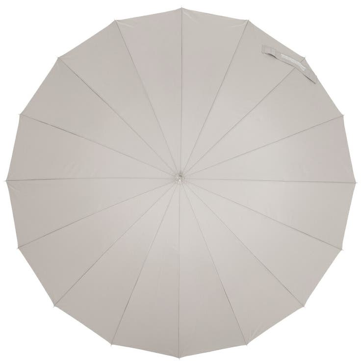 グレージュ | 快滴DRY 男女兼用 超撥水 耐風  無地 大判 16本骨 手開長傘 | アンビープラス