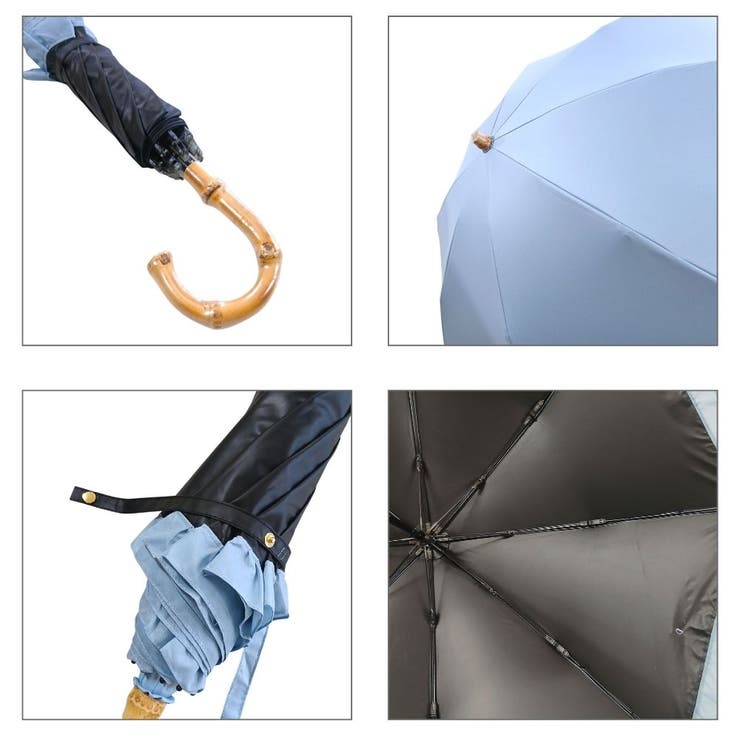 umbe+ 晴雨兼用傘 完全遮光 フリル ショート 折りたたみ傘  50cm | アンビープラス | 詳細画像10 
