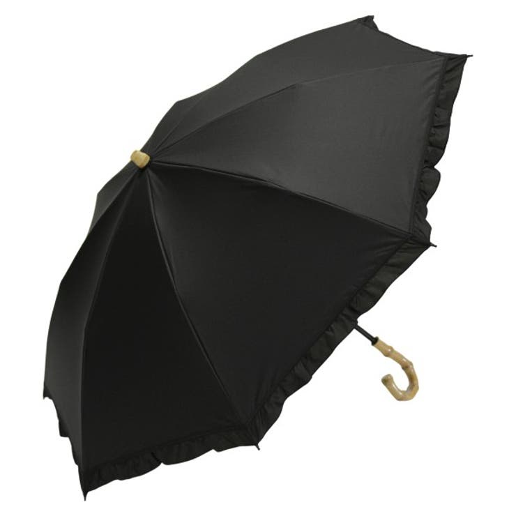 umbe+ 晴雨兼用傘 完全遮光 フリル ショート 折りたたみ傘  50cm | アンビープラス | 詳細画像5 