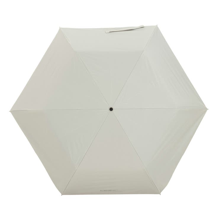 ライトグレー | umbe+ 婦人 晴雨兼用 完全遮光  無地 フラット3段ミニ折傘 | アンビープラス