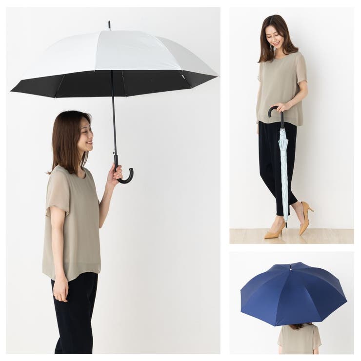 umbe+ 男女兼用 晴雨兼用 完全遮光 無地 大判ジャンプ長傘 | アンビープラス | 詳細画像2 