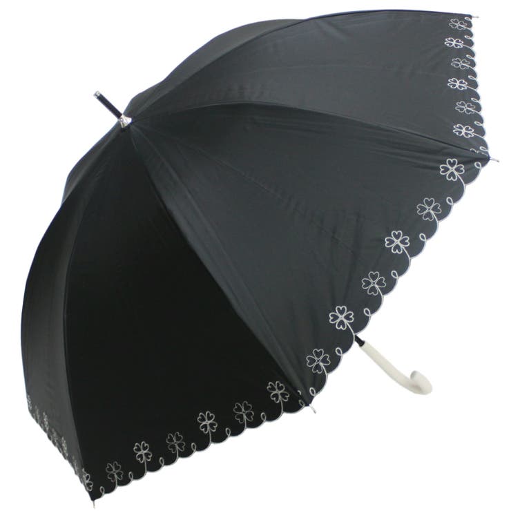 umbe+ 晴雨兼用 完全遮光 刺繍ブラックコーティング ショート長傘 | アンビープラス | 詳細画像5 