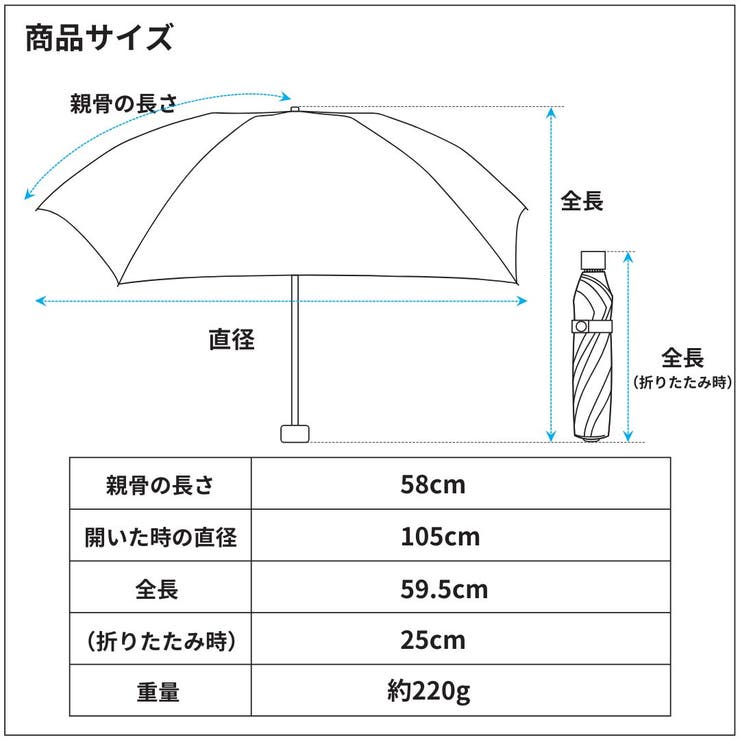 チャンピオン 男女兼用 無地 ガレッジロゴ ステッチ 耐風 3段ミニ折傘 | アンビープラス | 詳細画像11 
