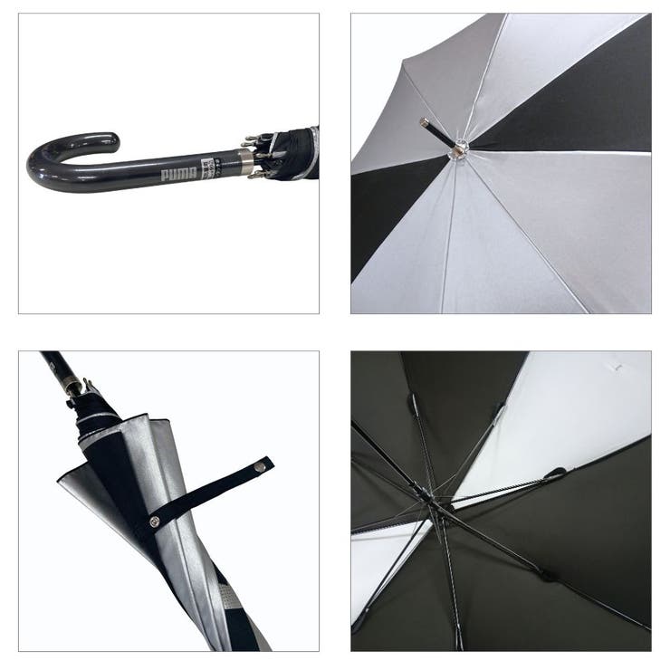 プーマ 晴雨兼用 シルバーコーティング コンビ ワンポイント ジャンプ長傘 | アンビープラス | 詳細画像3 
