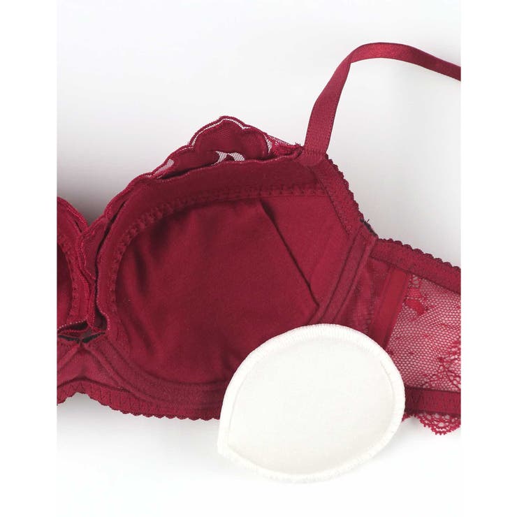 【ベロアのレースが特別感を演出】ワイヤーブラ BUN206 | une nana cool | 詳細画像10 