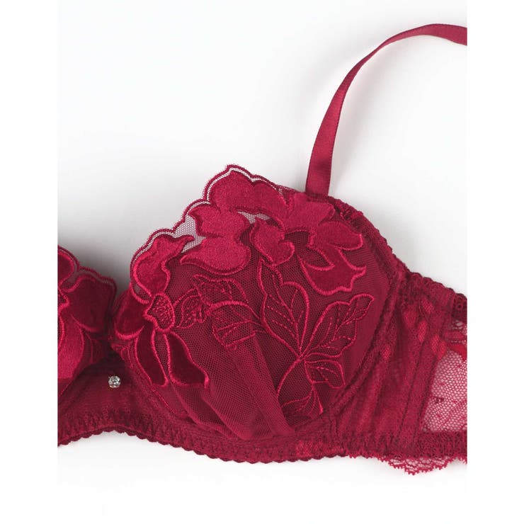 【ベロアのレースが特別感を演出】ワイヤーブラ BUN206 | une nana cool | 詳細画像12 