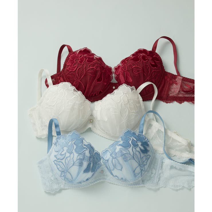 【ベロアのレースが特別感を演出】ワイヤーブラ BUN206 | une nana cool | 詳細画像13 