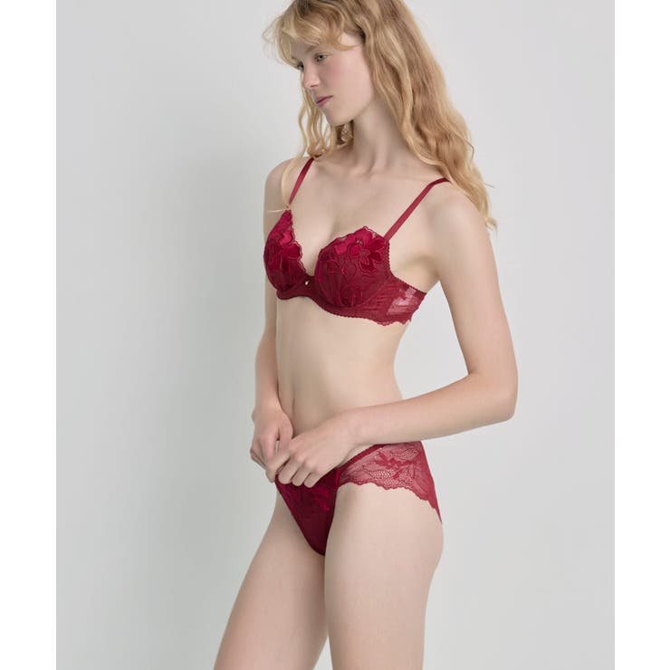 【ベロアのレースが特別感を演出】ワイヤーブラ BUN206 | une nana cool | 詳細画像6 