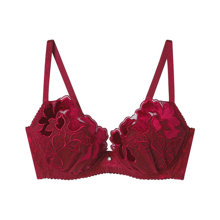 【ベロアのレースが特別感を演出】ワイヤーブラ BUN206 | une nana cool | 詳細画像8 