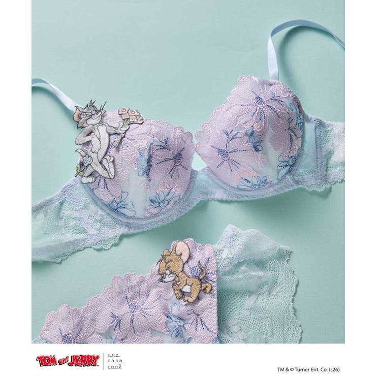 スカイブルー | トムとジェリー × une nana cool ワイヤーブラ BUN215 | une nana cool