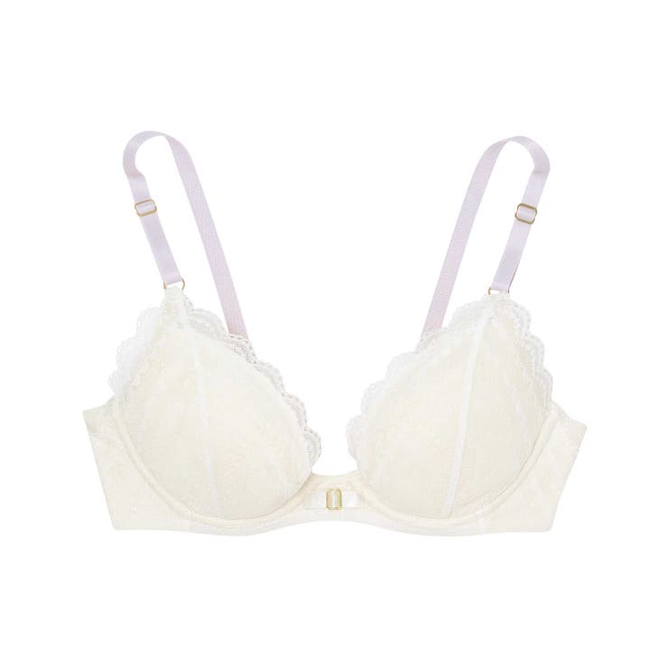 クリーム | ビタードットコットン 3/4カップブラジャー FB2023 | une nana cool