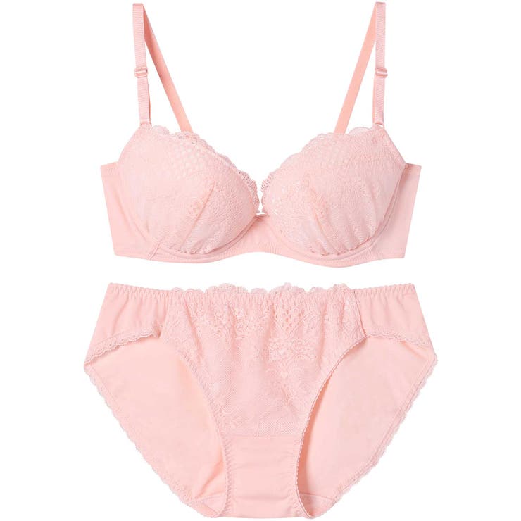 ライトピンク | 【WEB限定】ブラ＆ショーツセット JB1212 | une nana cool