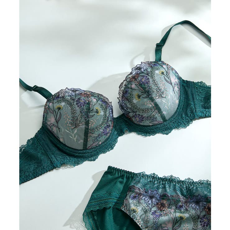 ダークグリーン | バックスタイルまでかわいい Steppe Flower | une nana cool