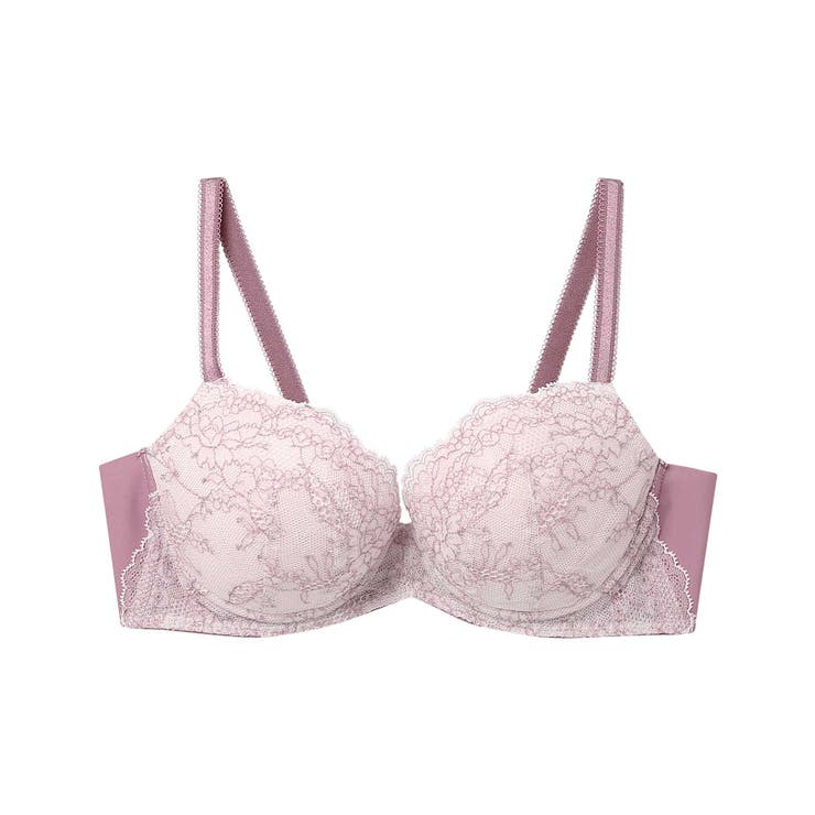 ピンク系 | 【ほわピタカップがバストに密着＆まるむねキープ】ふゆうする 3 4カップブラ | une nana cool